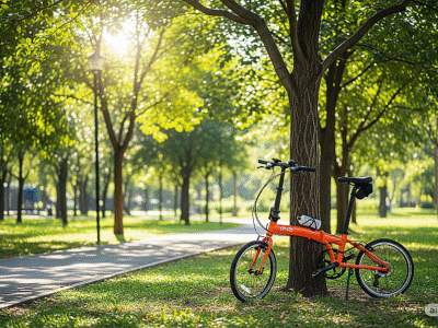 Folding bike orange 20"