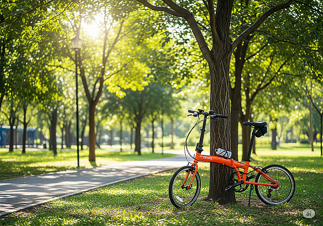 Folding bike orange 20"